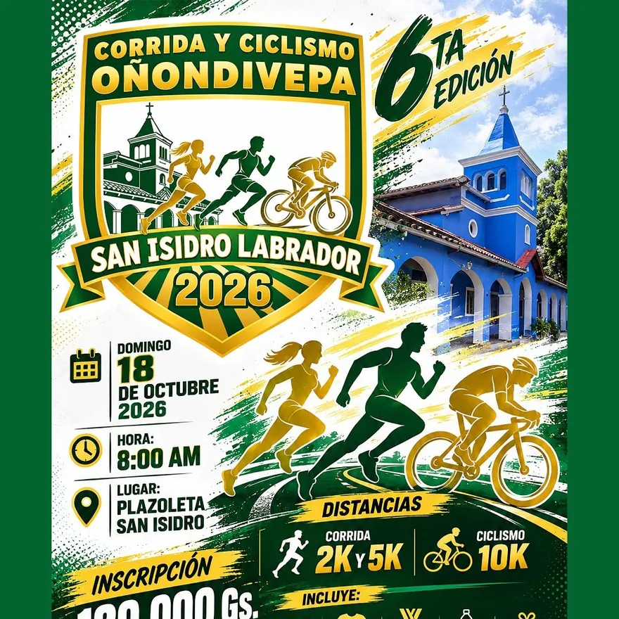 Flyer oficial San Isidro Corre 2026
